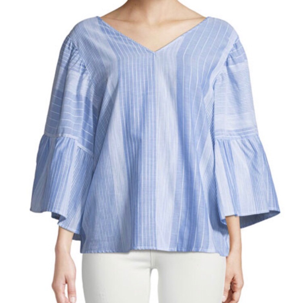 Love Scarlett 3/4 Sleeve Ruffle Blouse